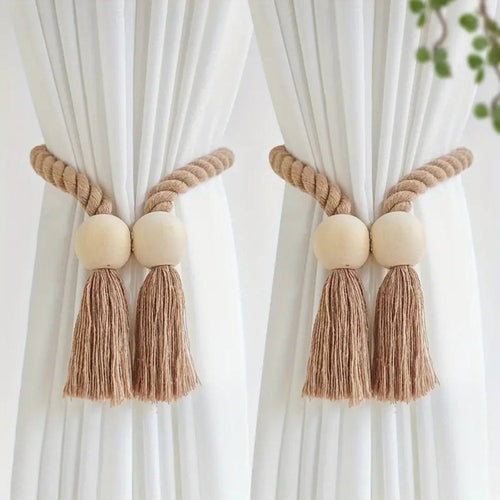 Luvikno | Treperle Frynse Gardinholdere | 2Pcs Sett