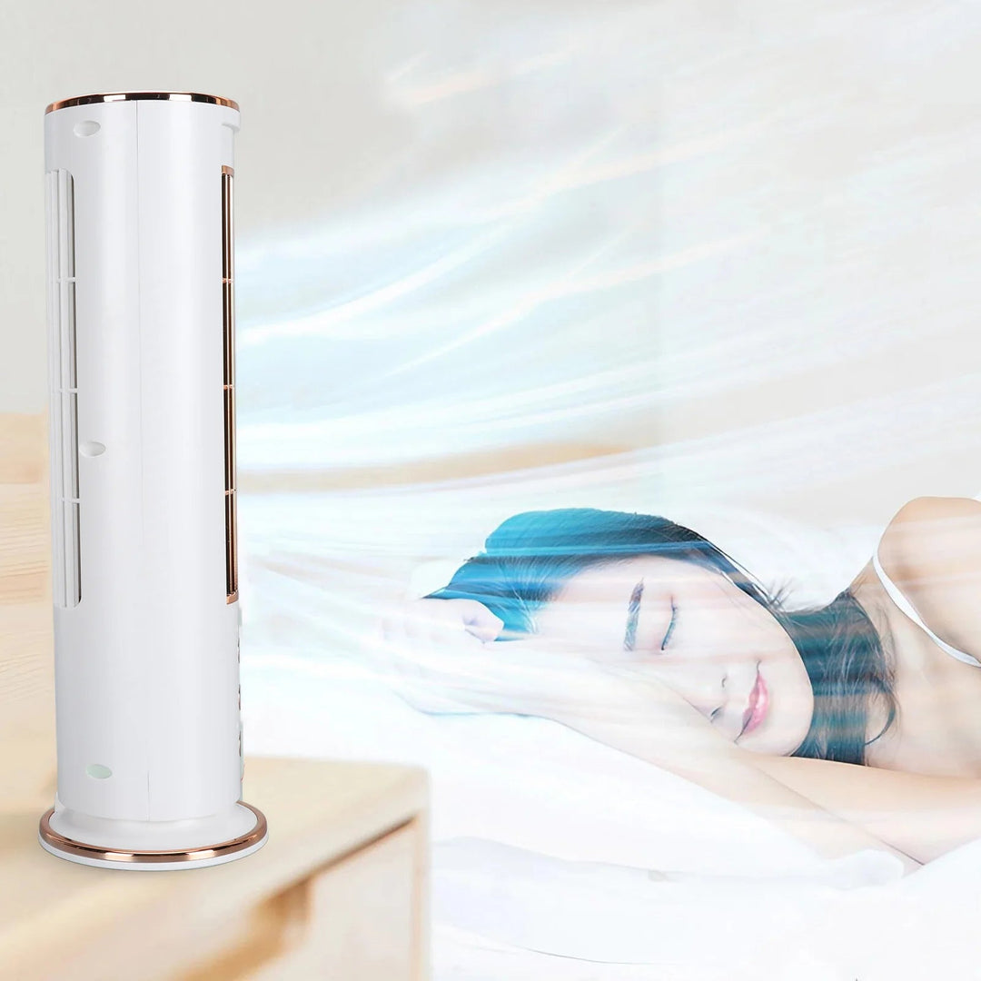 Bladeless Desktop Air Conditioner Fan with Remote Control | Luvikno