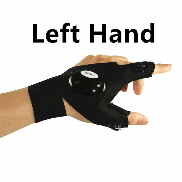 Fingerless hanske LED lommelykt | Luvikno
