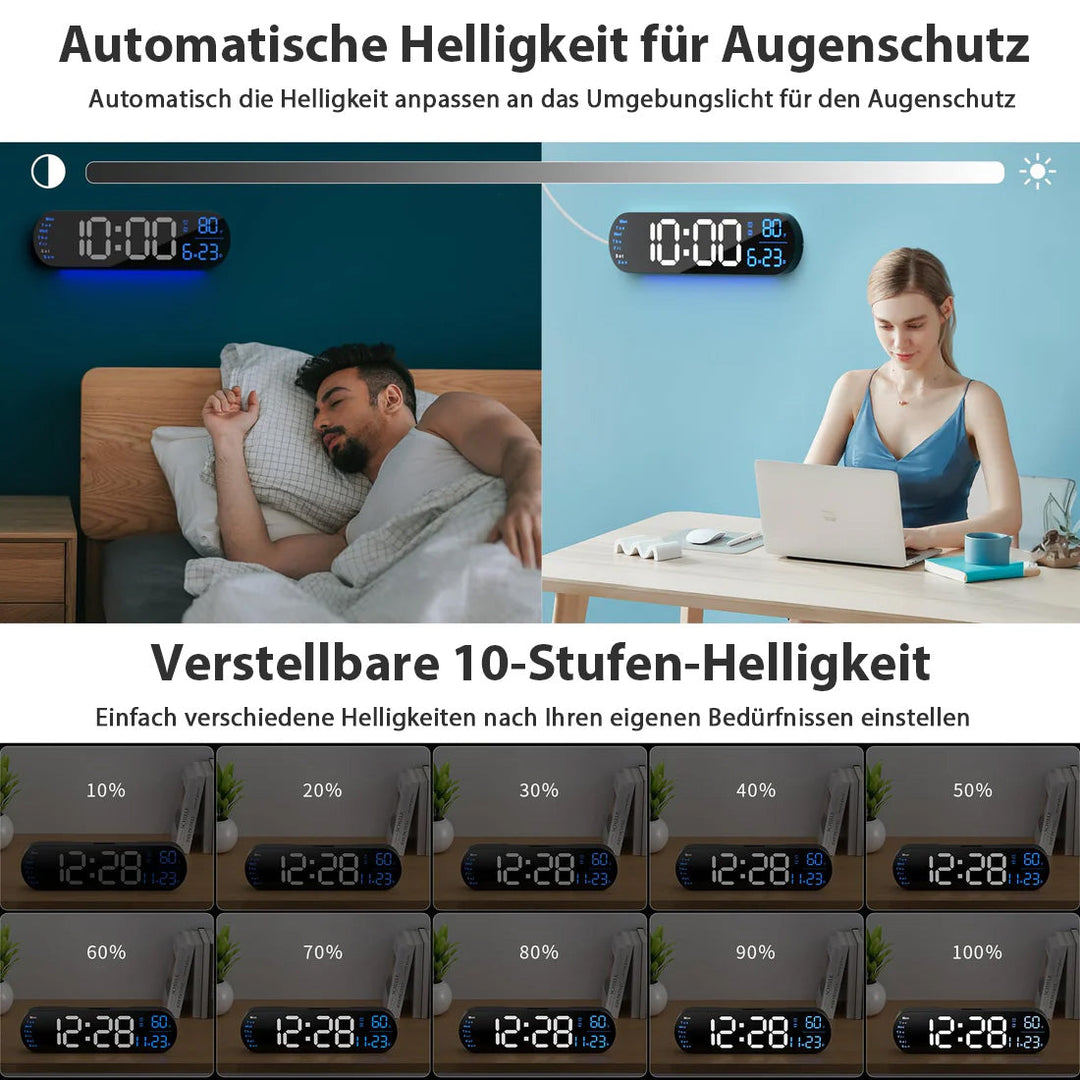 Saker multifunksjonell klokke med LED-skjerm | Luvikno