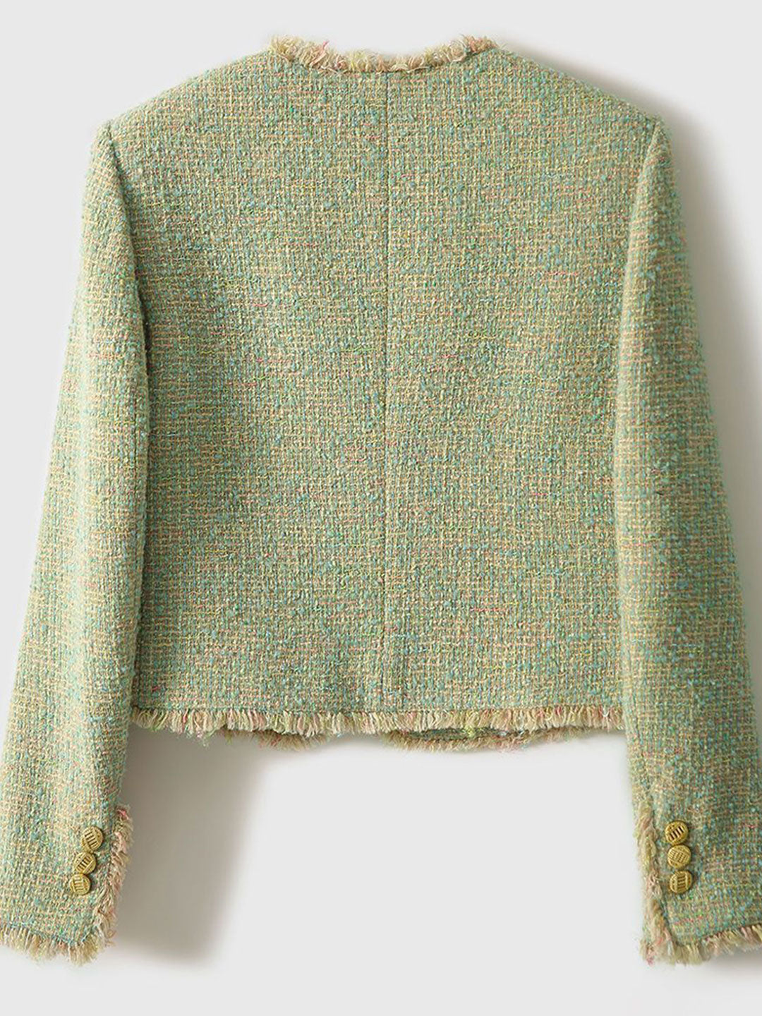 Luvik | Stilig Rund Hals Tweed Jakke
