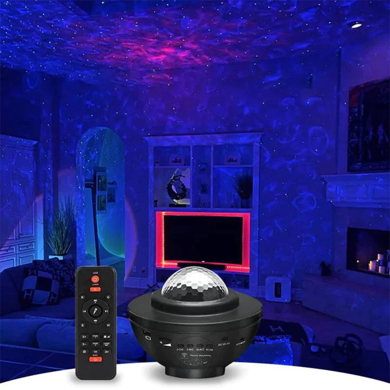 USB-Bluetooth-Musikk Stjerneprosjektor Lys | Luvikno
