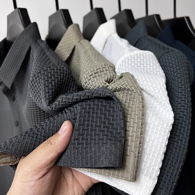 Mesh Ice Silk Korte Ermel T-skjorte | Luvikno