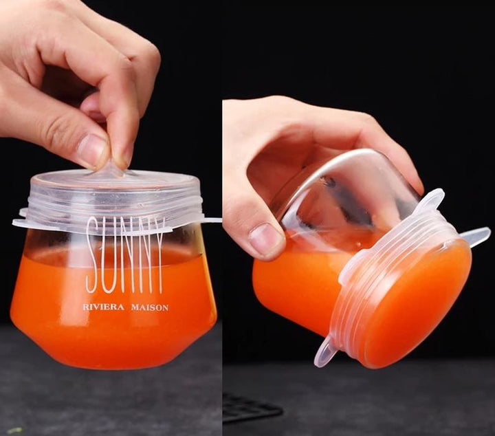 EcoLid - 6 Silikon Reusable Stretch Covers | Luvikno