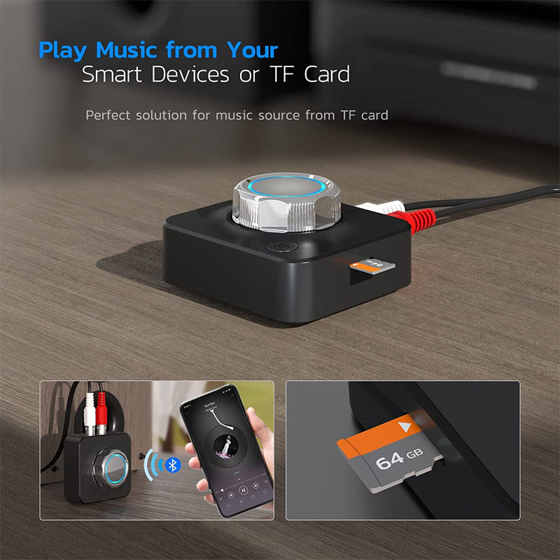 Bluetooth 5.0 Audio RCA Mottaker | Luvikno