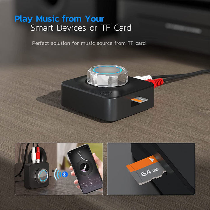 Bluetooth 5.0 Audio RCA Mottaker | Luvikno