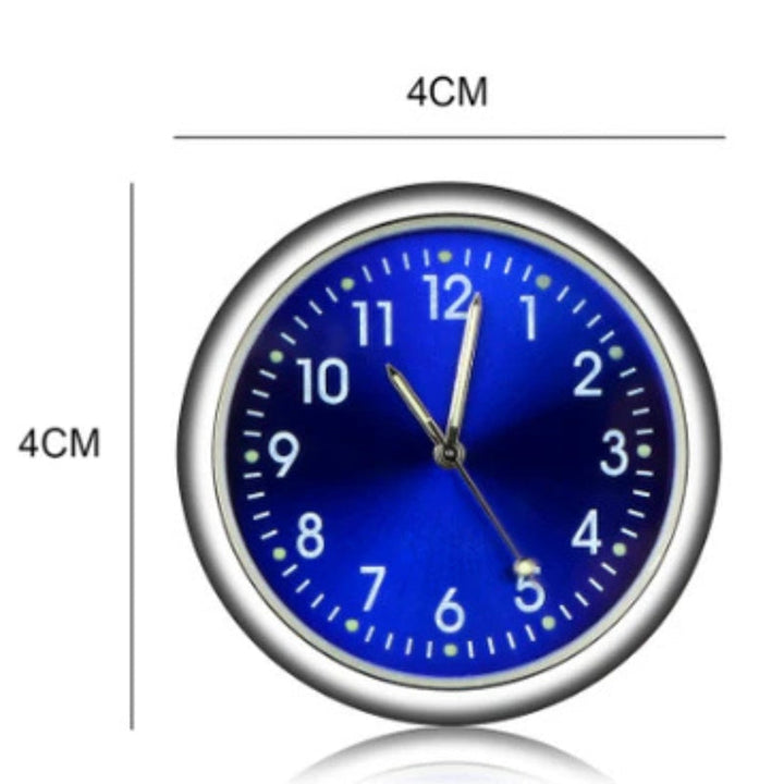 AutoTime Mini Analog Klokke – Selvklebende og Stilleggende Design for Bilinteriør Luvikno