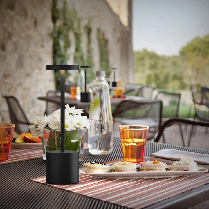 NoirElegance - Moderne Svart LED Bordlampe Luvikno
