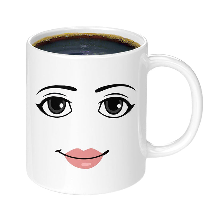 Emoji Printet Keramisk Krus | Luvikno