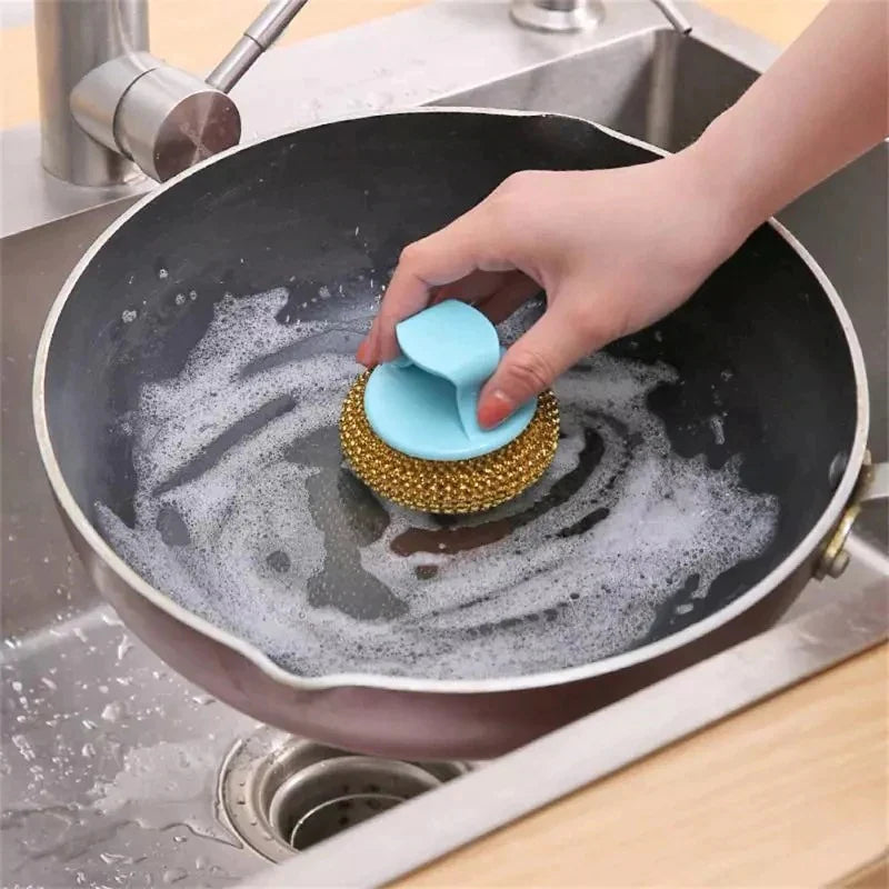 2 stk Wire Ball Dish Cleaning Brush Luvikno