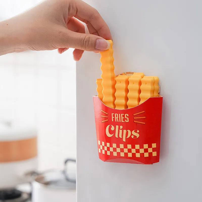Morsomme Magnetiske Pommes Frites Matklips | Luvikno