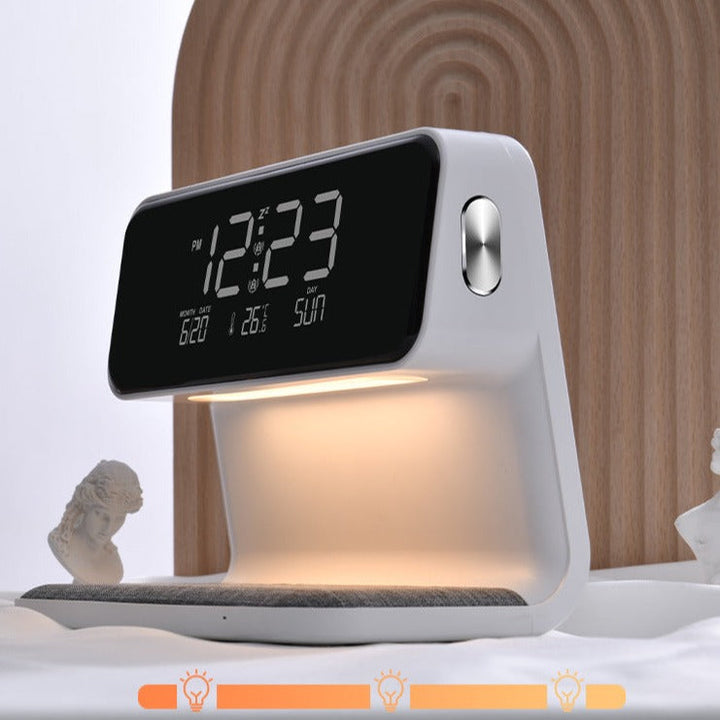 Lampe med klokke 3 i 1 | Luvikno