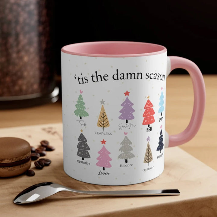 Tis The Damn Season Christmas Mug - Musikkalbum som julekler | Luvikno