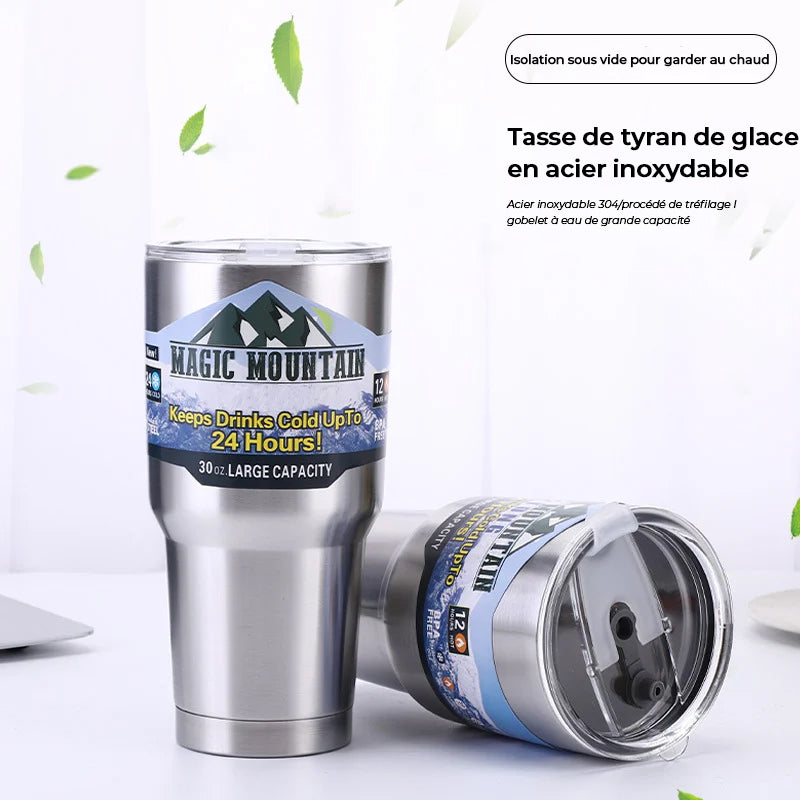 Rustfritt stål 304 termokanne bilflaske | Luvikno