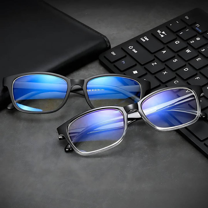 VisionGuard Blålysbriller | Øyestamme Lettelse - Søvnforbedring - Dataskjermbriller - Antirefleksbelegg Luvikno