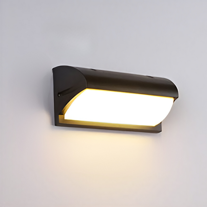 Vanntett utendørs LED-vegglampe med bevegelsessensor | Luvikno