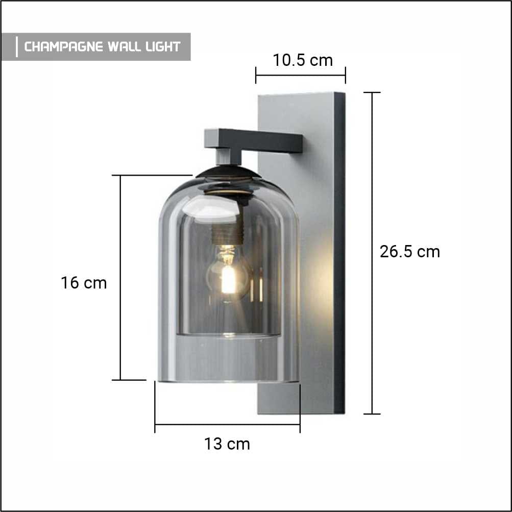 Luvikno | Champagne Vegglampe