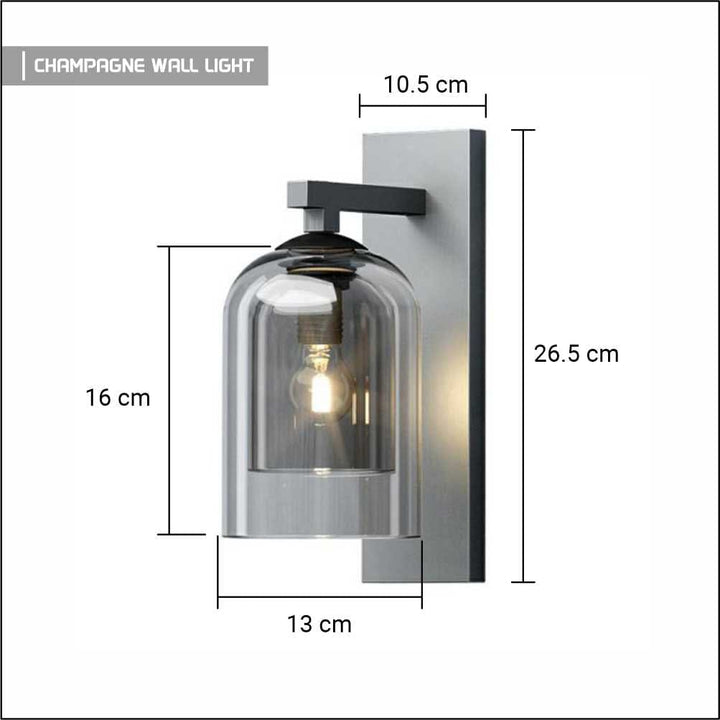Luvikno | Champagne Vegglampe