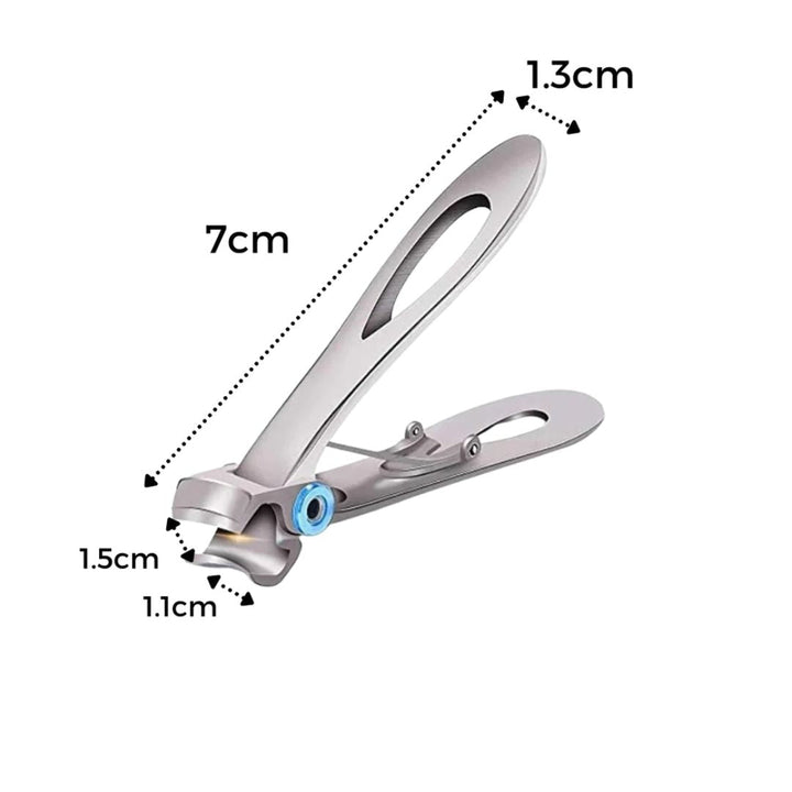 PrecisionTrim Rustfritt Stål Bred Kjevehåndklipper | for Tykke Negler - Skarpe Blader - Ergonomisk Design for Enkel Negleklipping Luvikno