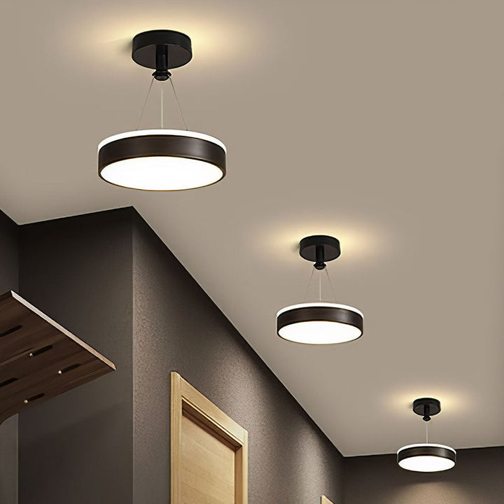 Slank Moderne Metall LED Pendel Taklamper Luvikno