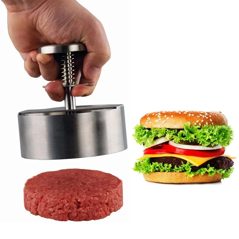 304 Rustfritt Stål Burgerpresse for Perfekte Biffalternativer Luvikno