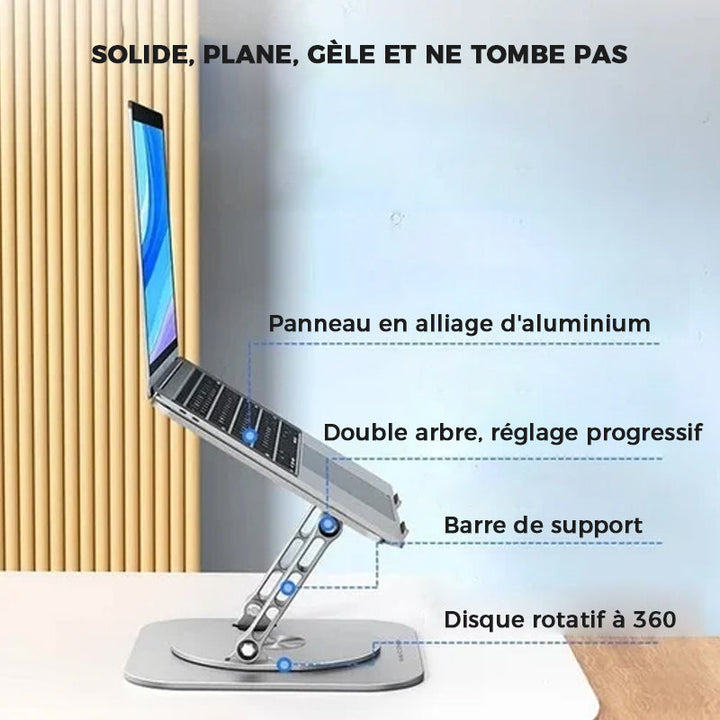 Støtte for bærbar PC i aluminiumlegering | Luvikno