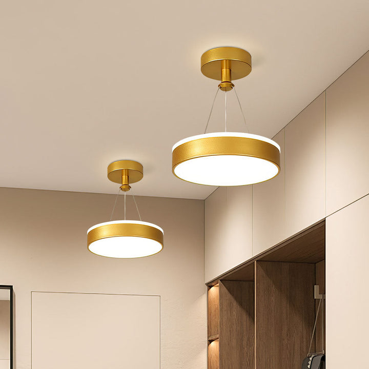 Slank Moderne Metall LED Pendel Taklamper Luvikno
