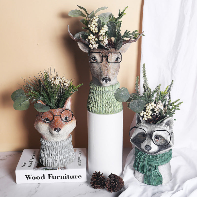 Resin Animal Flower Pot | Luvikno