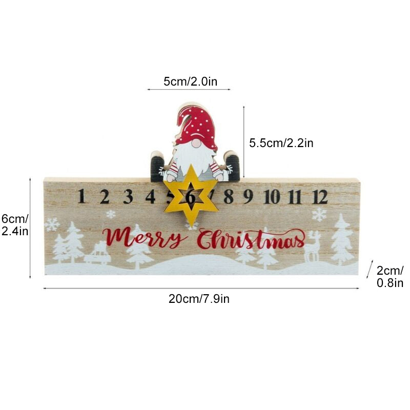 God jul Tre Mobil Santa Claus Kalender Ornament | Luvikno