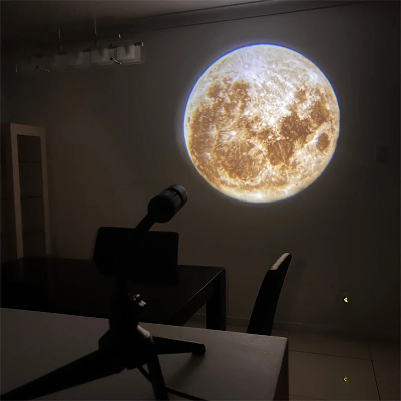 Moon Earth Projection LED Lampe | Luvikno