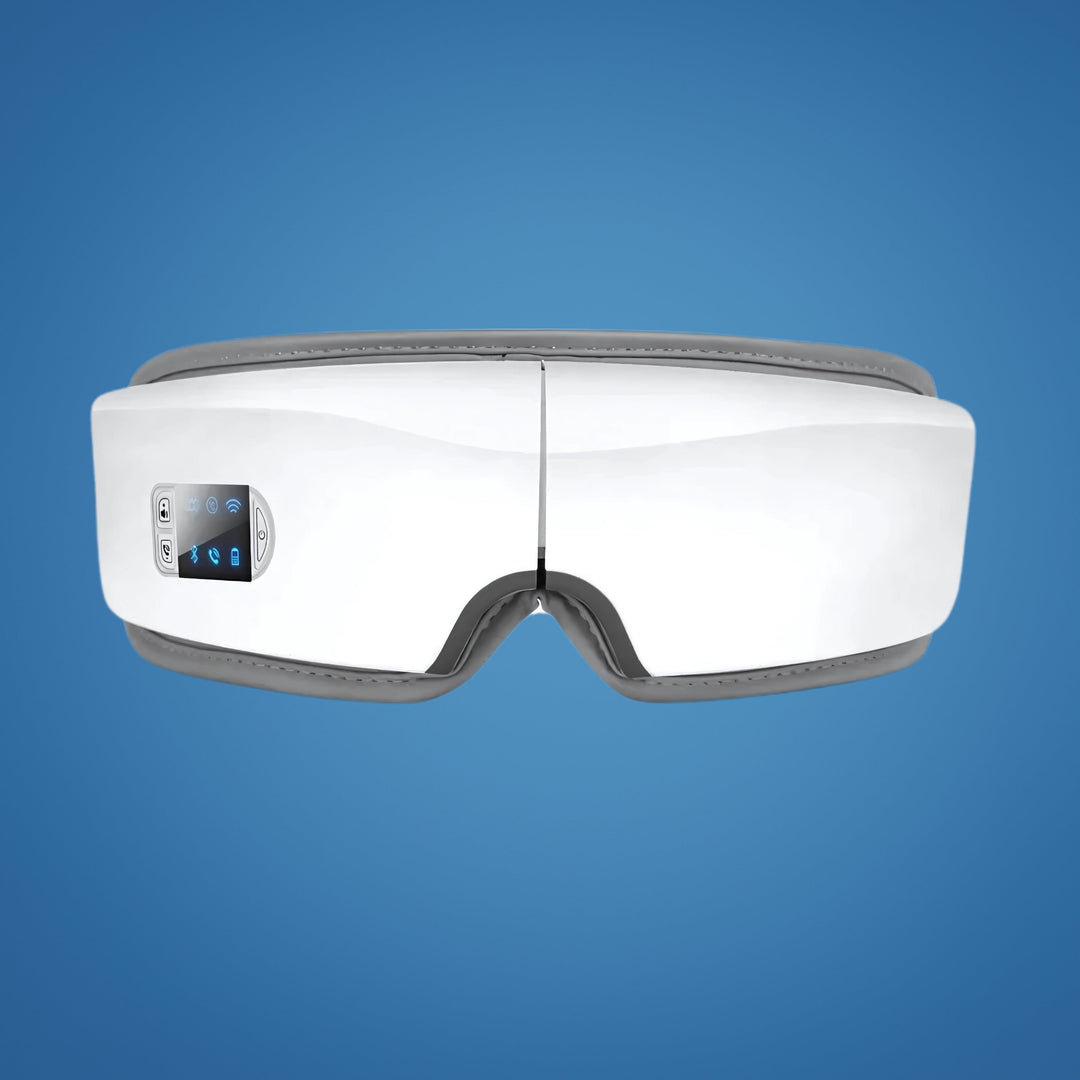 Vistella | 4D Smart Eye Massager - Lufttrykk - Vibrasjon - Varmebehandling for Øyetretthet - Søvnforbedring Luvikno