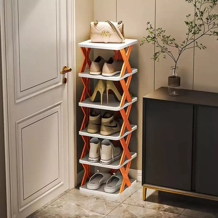 6-lags Enkel Skohylle Plast Enkel Hylle (Gratis Levering) Luvikno