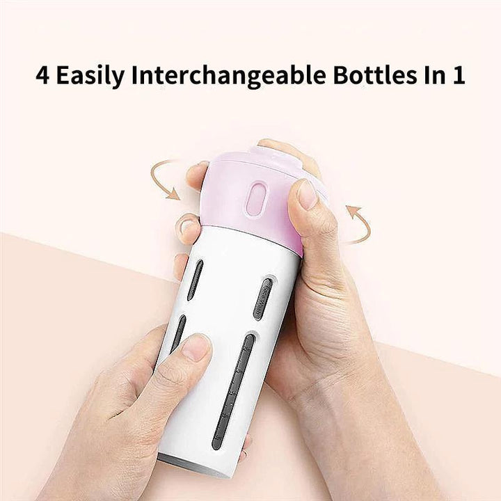4-i-1 Lotion Shampoo Gel Reisebeholder | Luvikno