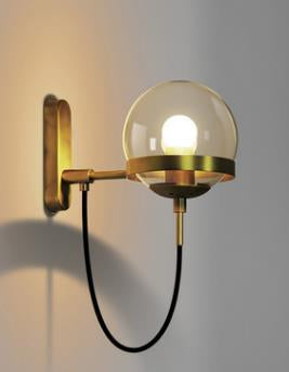 Elegant Retro Vegg Glass Ball Lampe | Luvikno