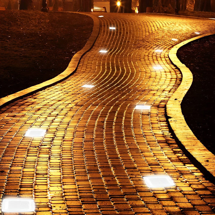 Square Creative Ice Luviknoock LED Vanntett Smart Solar Utendørs Belysning | Luvikno