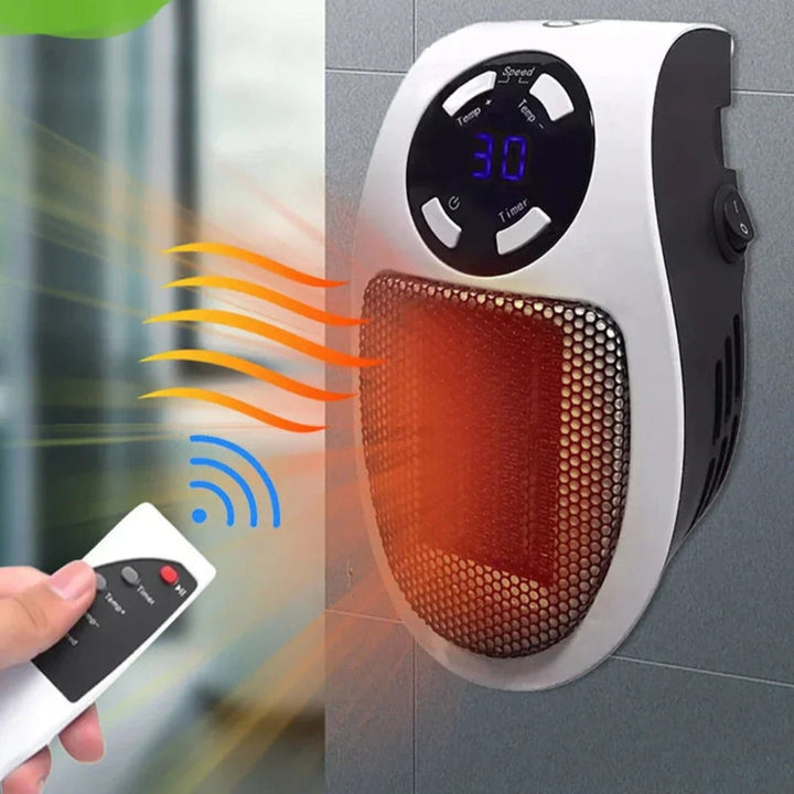 WarmFlow bærbar varmeovn med justerbar termostat Luvikno