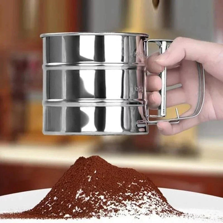 Mel Filter Rustfritt Stål - Med Håndtak & Smooth Filterbolle