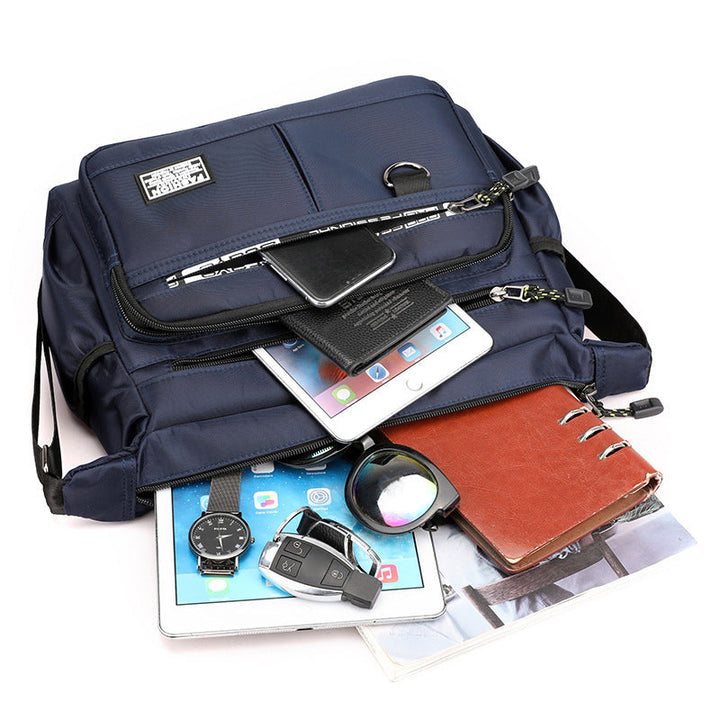 Herre messenger bag med flere lommer | Luvikno