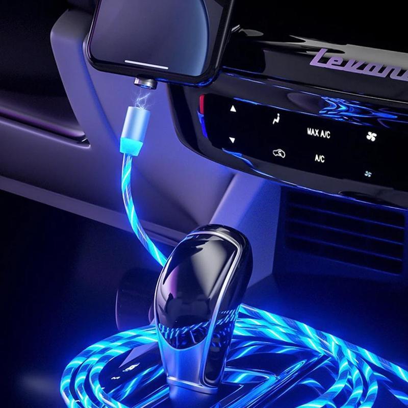 Magnetisk USB-ladekabel med LED | luvikno