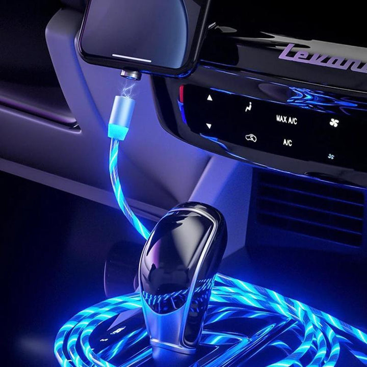 Magnetisk USB-ladekabel med LED | luvikno