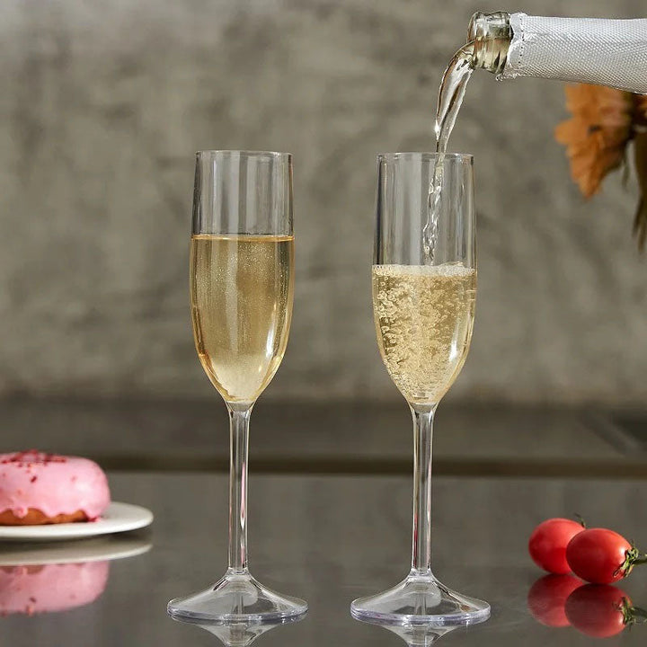 Uknuselig akryl champagneglass 4-delt sett Luvikno
