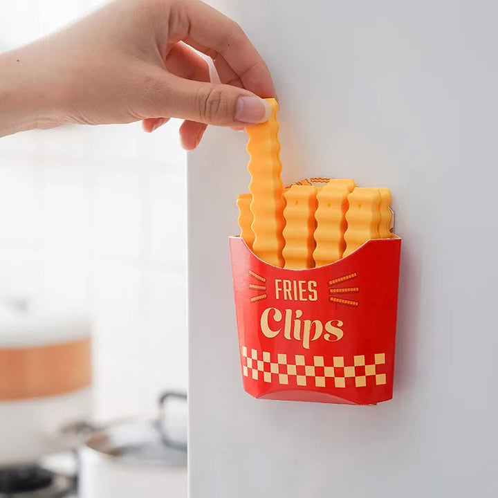 Morsom magnetisk matlukkeklemme for franske poteter | Luvikno
