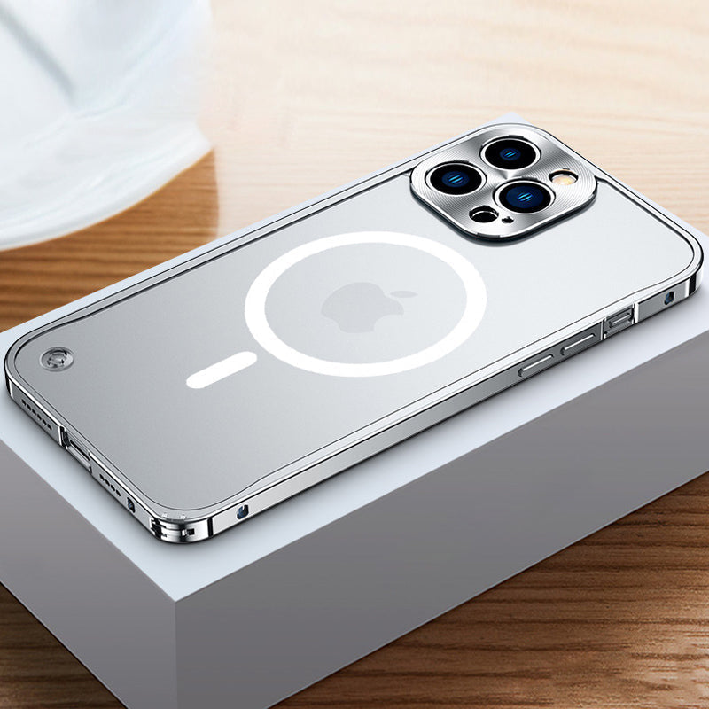Magnetisk telefondeksel for iPhone med metallramme | luvikno