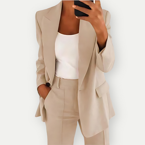Luvik | Kvinne Komfortabl Blazer Sett Offisiell