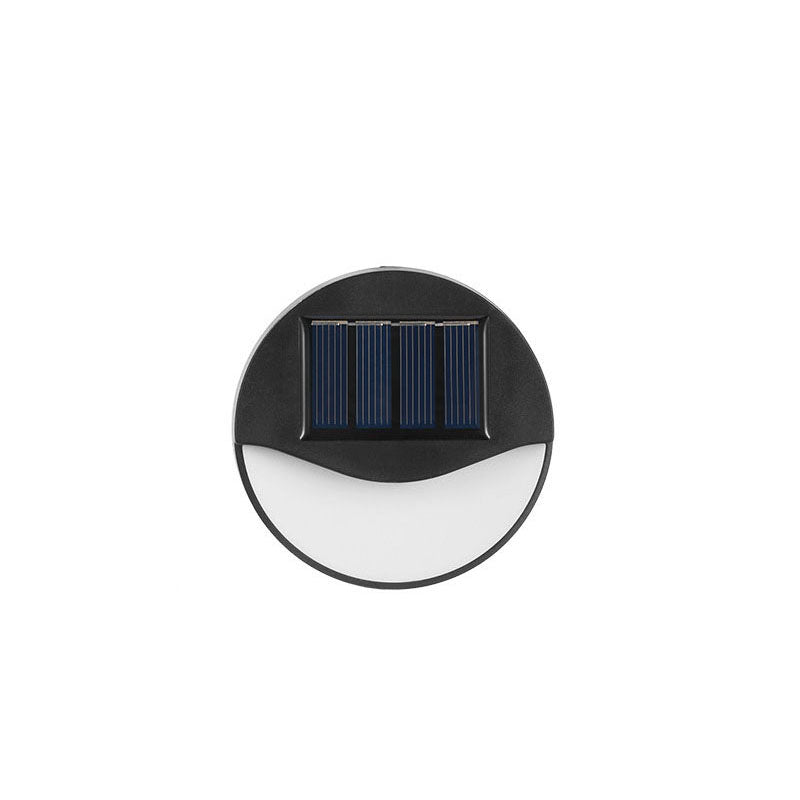 Utendørs solarmodul rund firkantet LED vanntett patio trappelys | Luvikno