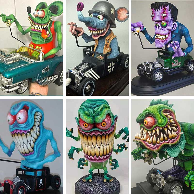 Sinne Stor Mun Monster Statuer | Luvikno