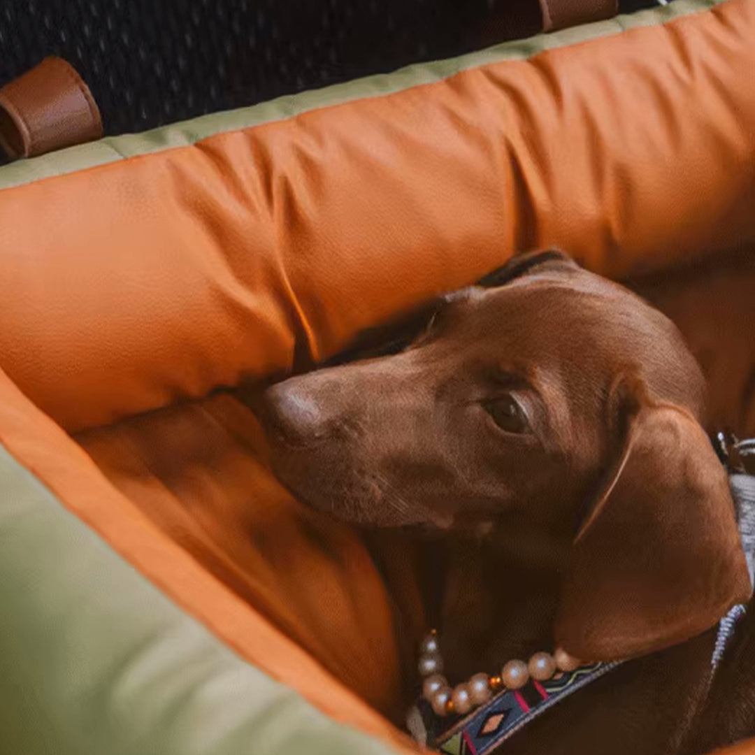Faux lær hundeheve seng – Stilfull, sikker og komfortabel | Luvikno