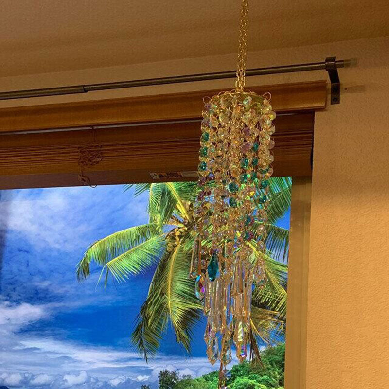 Aurora Crystal Glass Vindspill | Luvikno