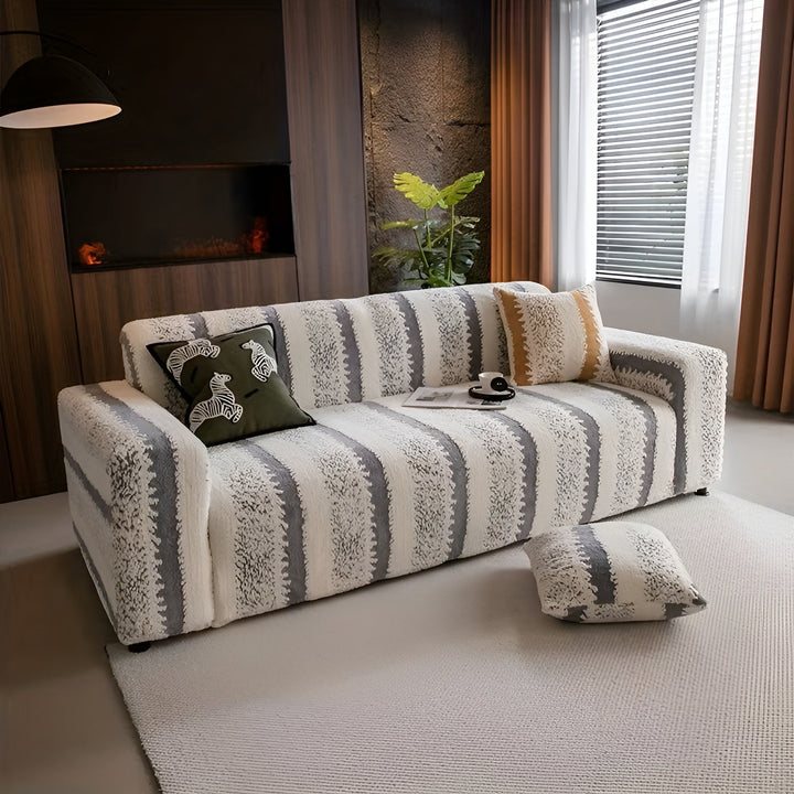 Plush sofa cover (2 pieces) – Myk, varm og dekorativ | Beskytter sofaen din på en stilfull måte | Luvikno