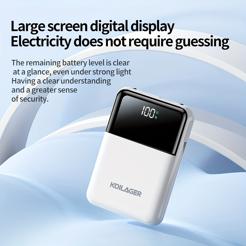 Powerbank 10000mAh Mini med Display | Luvikno